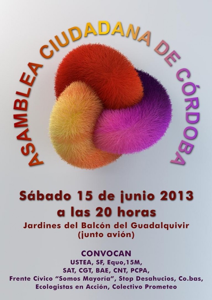Cartel Asamblea Ciudadana de Córdoba